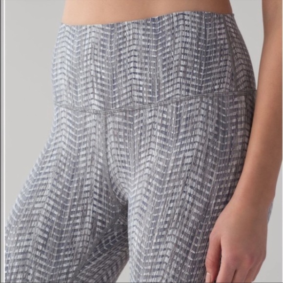 Lululemon Luon Wunder Under Hi-Rise 7/8 25" Arrow Jacquard Battleship Leggings 4 - Picture 9 of 11